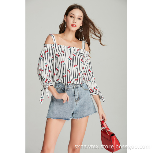 ladies printed viscose blouses